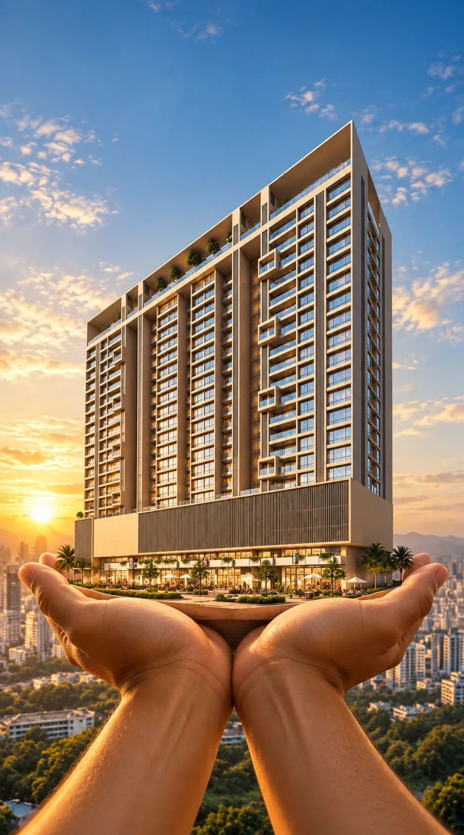 Modern high-rise development